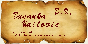 Dušanka Udilović vizit kartica